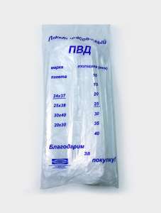 Пакет фасовочный ПВД 24*37 25 мкм 1/500/6000