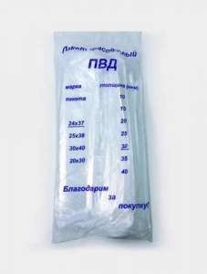 Пакет фасовочный ПВД 24*37 30 мкм  1/500/5000